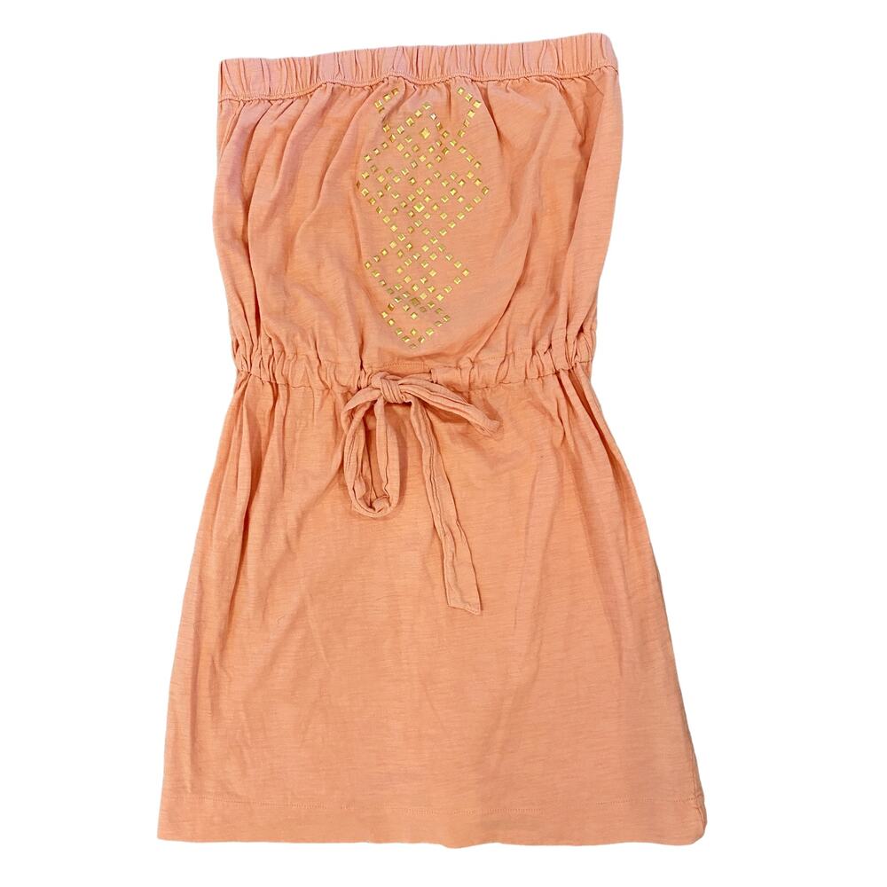 Banana Republic Strapless Pink Studded Dress Womens Size XS